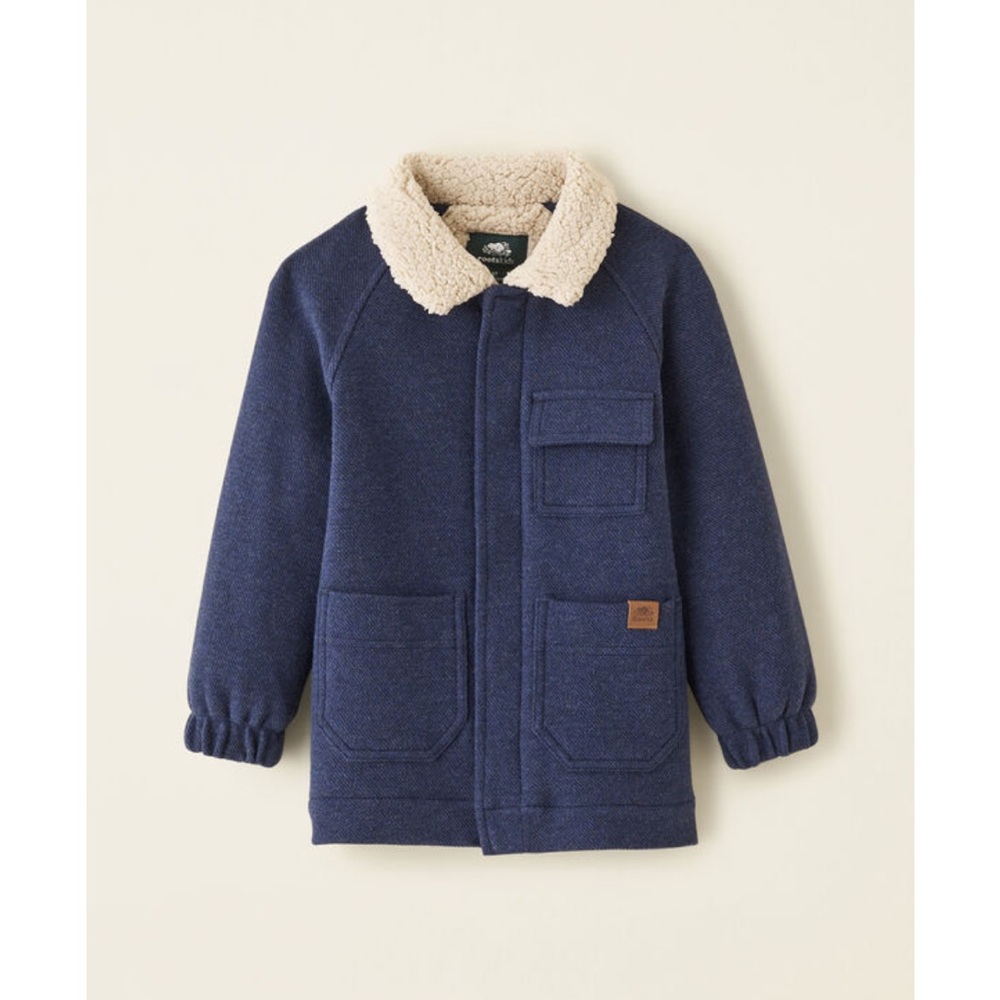 Roots kids Junction Jacket Button Down Blue Size 2XL 13/14 Years